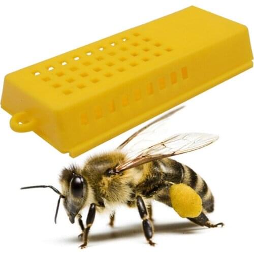 Bee transport cage 10 Pcs 80X35X15mm Beekeeping Bee Farming Tools Bee Queen Cages Plastic Push And Pull Beekeeper Essential