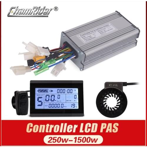 KT Controller 48V Motor Controller 52V Ebike Controller 36V 1500W 1000W 500W 350W 250W Dual Mode Sinewave LCD Display PAS Bafang
