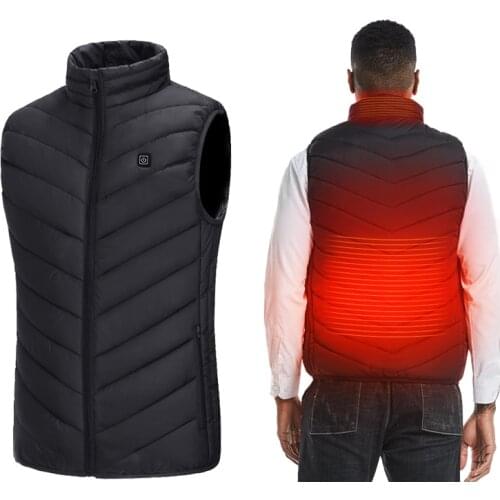 Jacket Heated Vest Outdoor Couples Thermal Cloth Feather Electric Warm Hiking Hunting OverCoat Autumn Winter Waterproof Coats