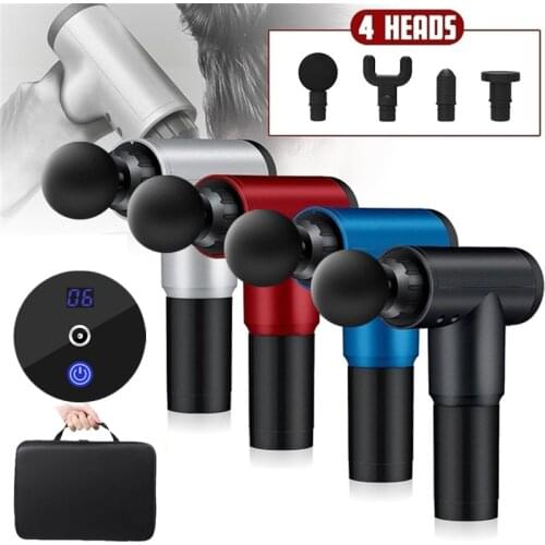 Massage Gun Percussion Massager Muscle Vibration Deep Tissue Muscle Stimulator Training Slimming Forming Pain Relief Fascia gun