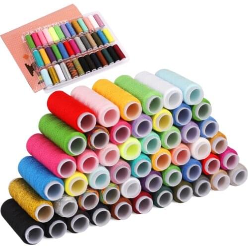 MIUSIE Mixed Colors Sewing Thread Yarn Machine Hand Embroidery Thread DIY Household For Sewing Supplies Tool