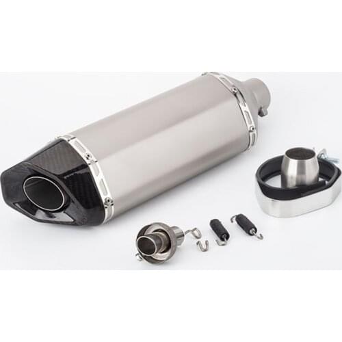 Motorcycle modified exhaust pipe 51mm universal carbon fiber head muffler Z900 ZX6R CB190 MT03 with DB killer