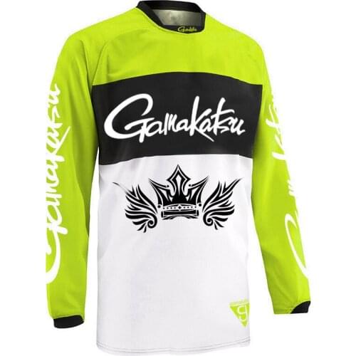 2021 New Summer GAMAKATSU Fishing Jersey Men Clothing Fishing Clothes Anti-UV Quick-Dry Breathable Long Sleeve Fishing Shirt