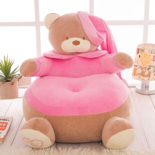 New plush pink bear sofa toy creative stuffed hat bear tatami doll gift about 55cm 0164
