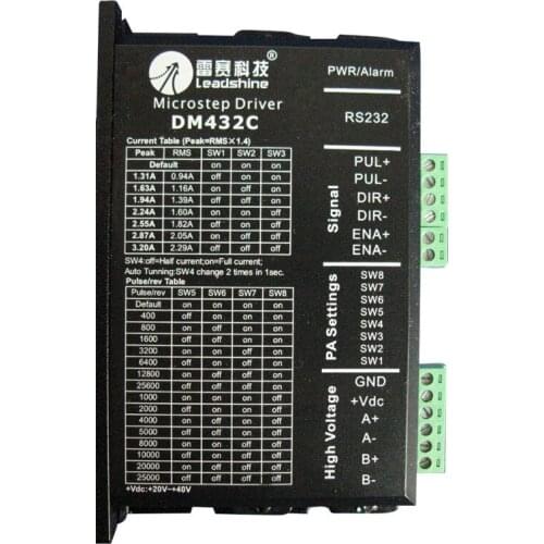 New 2-phase microstepping Drive DM432C work parameter 40 VDC 0.1A to 3.2A for Associated products 42 / 57 motor