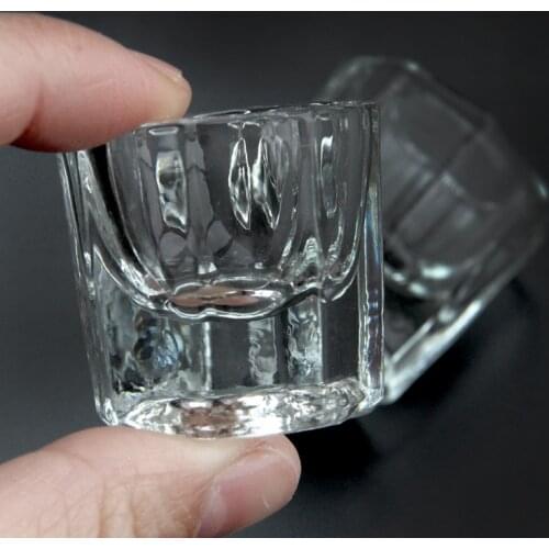 Art Equipment Cup Clear Tools Nail Art Acrylic Crystal Glass Dappen Dish Acrylic Liquid Holder Container Crystal Tint Bowl