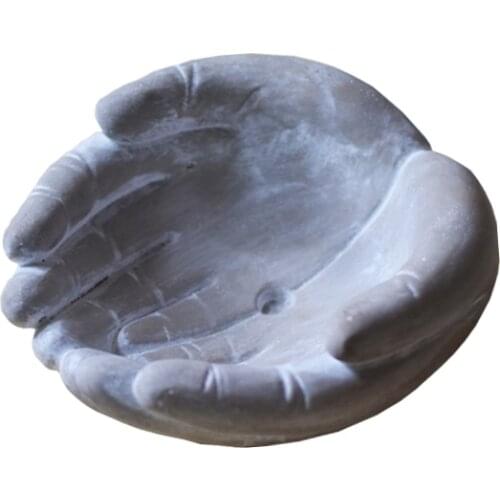 Hands Shape Ashtray Concrete Mold Handmade Cement Flower Pot Mould permeable breathable cement flower pot ashtray