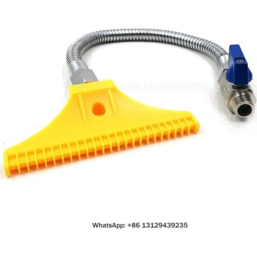 110MM Wideth Plastic Air knife windjet air blowing drying flat fan nozzle,1/4"Male thread Wash Jet Nozzle,Plastic blowing nozzle