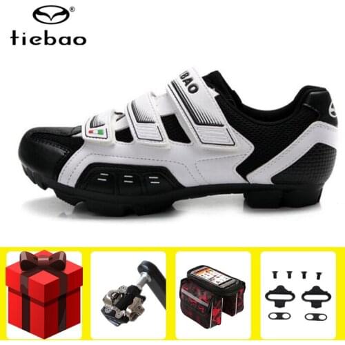 Tiebao Cycling Shoes Sapatilha Ciclismo MTB Men Racing Bicycle Shoes Bike Sneakers Breathable Professional Self-Locking Shoes