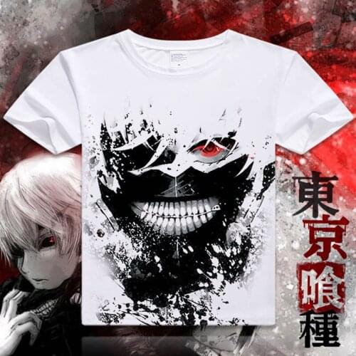 Tokyo ghoul T-Shirt New Summer Anime Ken Kaneki Cosplay Soft Breathable Fashion Men Women Tees