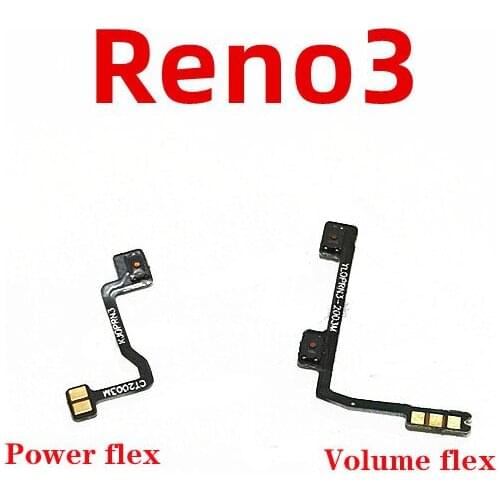 For Oppo Reno3 Volume Button Power Switch On Off Button Flex Cable Replacement