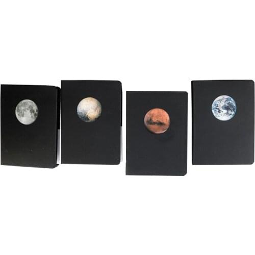 Black Notebook Star Book Blank Inner Page Paper Sketchbook Diary For Drawing Painting Office School Stationery Supplies Gifts