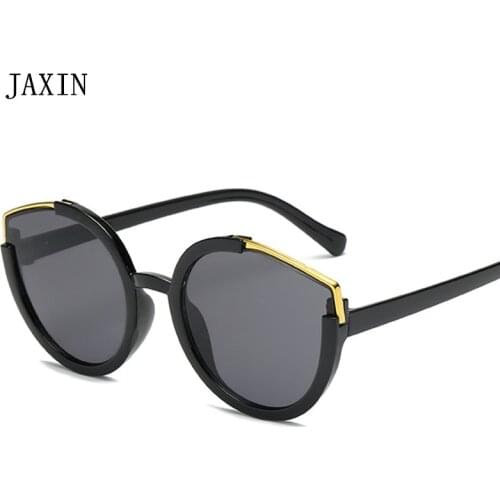 JAXIN Fashion Cat Eye Sunglasses Women personality plating color gorgeous Sun Glasses Lady brand design UV400 gafas de sol mujer