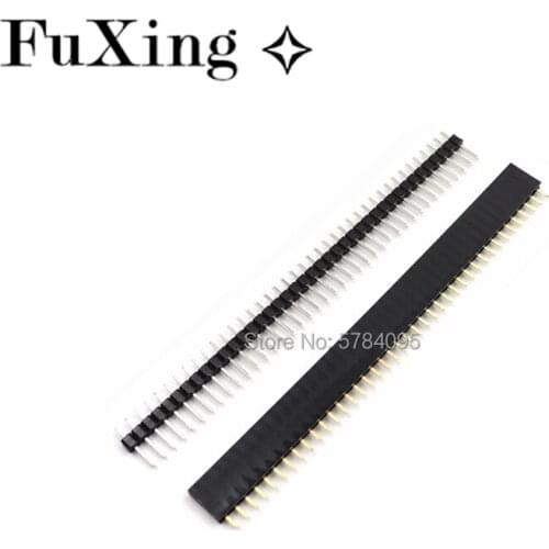 10pcs/LOT Female Pin Header Strip 40 Pin 2.54 mm Single Row Female Pin Header 1x40 1*40 PIN 1*40 Pin Header Hot new