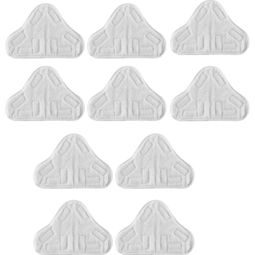 10 Packs of Replacement Steam Mop Microfiber Cloth Pad for H2O X5 Mop Triple-cornered Mop