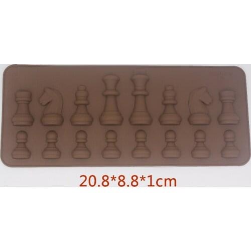 16 hole International chess silicone chocolate mold cake decorating mould ice cube maker
