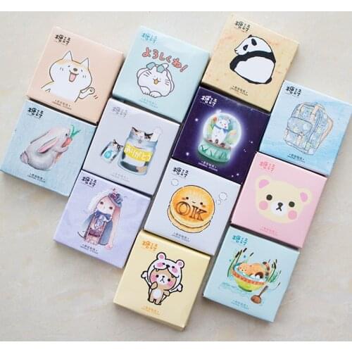 45 Pcs/Set Various Cartoon Animals Paper Sticker Decoration DIY Scrapbooking Stickers Stationery