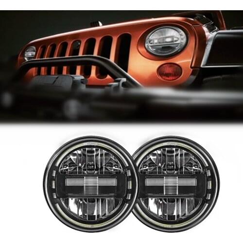 7 Inch LED Headlights High Low Beam For J E E P Wrangler JK 2007-2017
