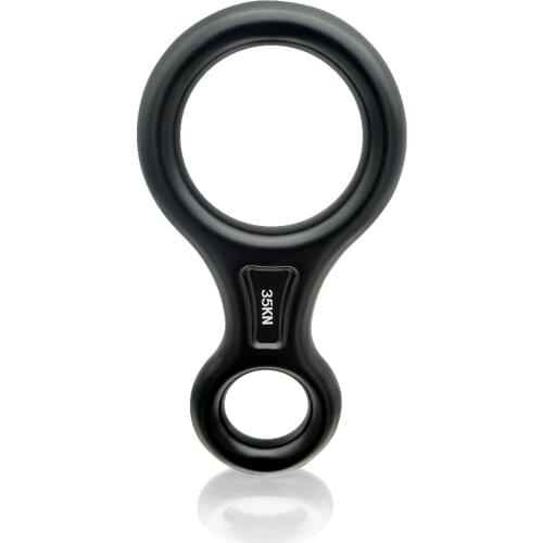 Climbing Rappel 8 Ring 35KN Figure 8 Word Aluminum Alloy Rope Descender Rappel Ring for Outdoor Climbing