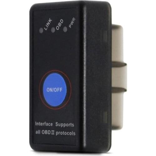 Auto OBD2 Code Reader Bluetooth Power Switch On/off Bluetooth V1.5 OBDII ELM 327 Car Diagnostic Tool Scanner Auto Accessories