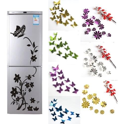 Butterfly Refrigerator Sticker Kitchen Art Wall Refrigerator Sticker DIY Wall Stickers Wall Butterflies Sticker Fridge Sticker