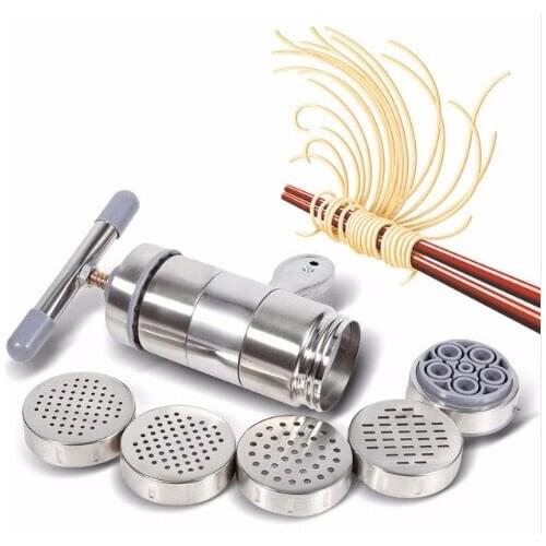 Stainless Steel Home Manual Noodle Maker Mini Handmade Noodle Pasta Machine Hand-Cranking Press Surface Unit Noodle Press