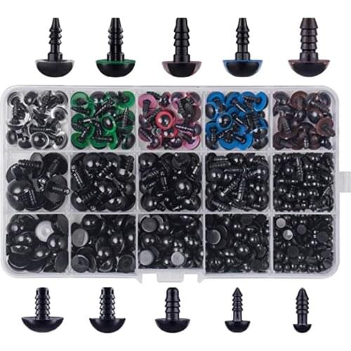 COLORFUL TOY EYES -SAFETY TEDDY EYES 3-14MM- HAND CRAFTS DIY DOLLS SUPPLIES