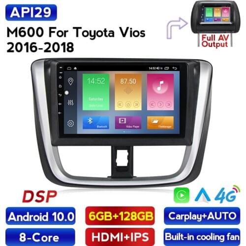 MEKEDE 8 core Android DSP Car gps player For Toyota Vios Yaris 2014 2015 2016 2017 2018 wifi 4G LTE Auto Multimedia stereo