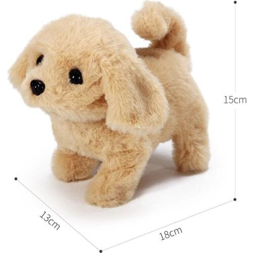 Cute Robot Dog Funny Plush Toys 15CM Interactive Plush Puppy Electronic Toys For Children Birthday Gift