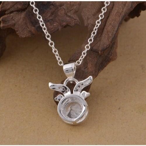 Wholesale silver plated Fashion jewelry chains necklace pendant WN-1553