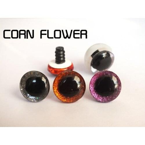 30pcs Mixed colors Plastic Safety Eye For Teddy Bear Doll Animal Puppet Toy Plush Toy Color Confett Doll Eye -10 PCS each color