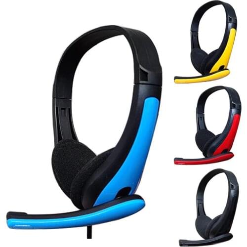 3.5mm Wired Stereo Gaming Headset Noise Canceling Lightweight Headphone with Mic Noise Cancelling Headphones