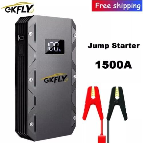 1500A Car Jump Starter 20000mAh Starting Device 12V Portable Power Bank Petrol Diesel Lithium Polymer Battery Jumpers Buster