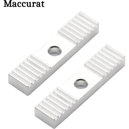 Maccurat DIY GT2 3D Printer Aluminum Block Timing Belt Fixing Piece Tooth Pitch 2mm Clamp 9*40mm For 3D Printer CNC