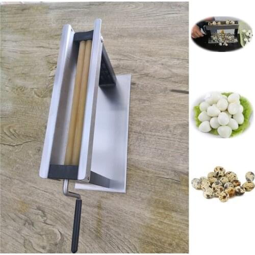 Stainless Steel manual Quail egg peeler machine egg peeling machine High Efficiency hand shake Huller Sheller tools