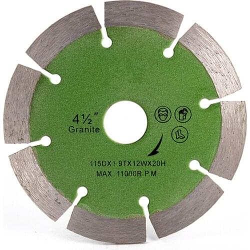 DB29 Sintered Segmented Diamond Blades 4.5 Inch Hot Press Cutting Wheel with 8 Segments for Hard Stone Cutting 10PCS