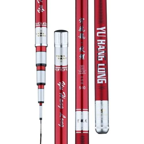 Telescopic Carbon Fiber Super Hard Ultra Light Carp Fishing Olta TaiwanFishing Rod 3.6/3.9/4.5/4.8/5.4/5.7/6.3/7.2m Hand Pole
