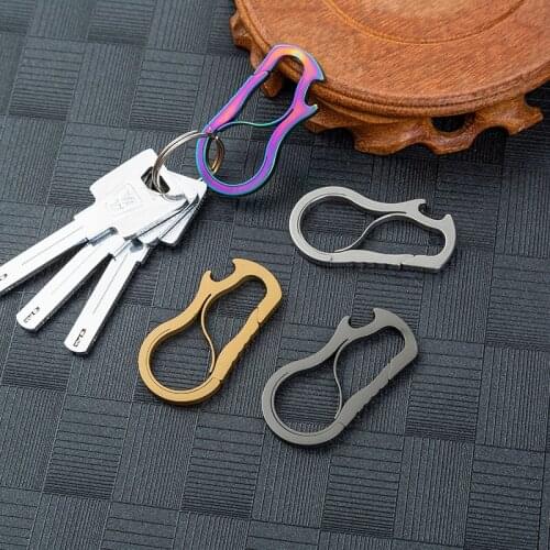 Titanium Alloy Keychain Multifunctional Bottle Opener