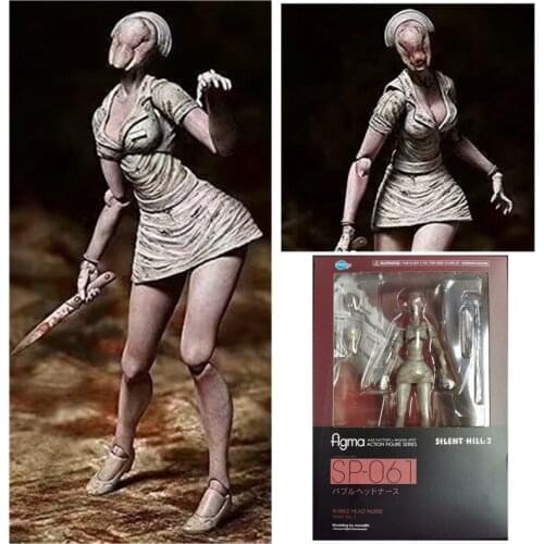 In Stock figma SP-061 silent hill2 bubble head nurse action figure series Action Figures Model Toys Gift Doll 15cm