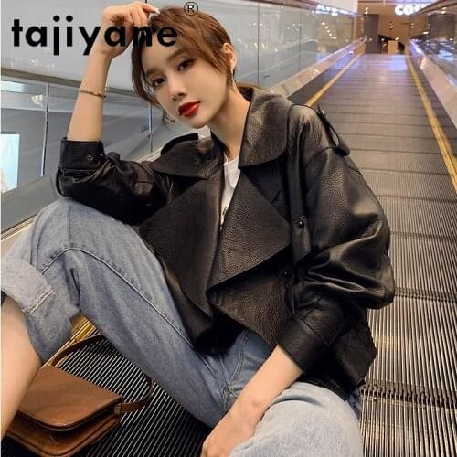 Tajiyane Women Korean Autumn Clothes Woman Real Sheepskin Jackets Female Genuine Leather Coats Womens Clothes Abrigo Mujer TN787