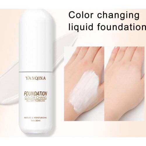 30ML YANQINA Liquid Foundation Brighten Long-lasting Oil-control Universal Color Changing BB Cream Primer Face Makeup