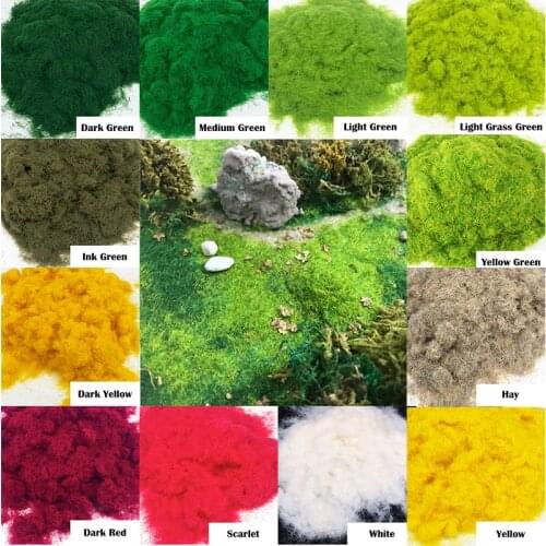 100ml 3mm Grass Powder Miniature Scene Model Sand Table Turf Flock Lawn Nylon Grass Powder Static Grass Terrain Series Material