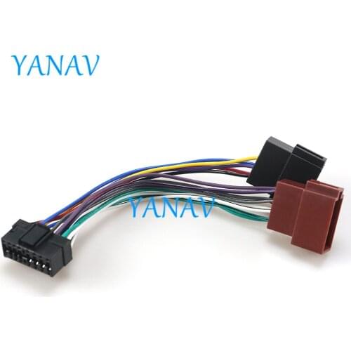 15-109 Car ISO Harness Head Cable for-SONY CD Stereo Radio Wire Adapter Plug Wiring Connector CableCar Stereo Radio ISO Standard