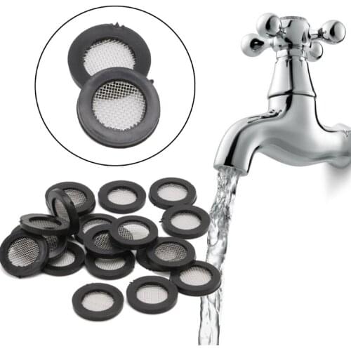 20pcs Seal O-Ring Hose Gasket Flat Rubber Washer Filter Net for Faucet Grommet