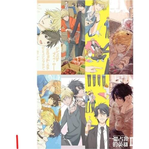 8pcs/Sheet Anime TRUE LOVE Bookmarks Waterproof Transparent PVC Plastic Bookmark Colorful Kids Cartoon Book Marks Bookmarkers