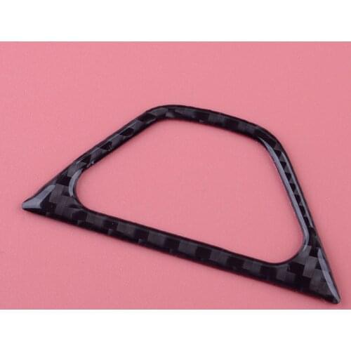 Car Black Carbon Fiber Emergency Warning Lamp Light Switch Button Cover Trim Bezel Fit For Chevrolet Camaro 2016 2017 2018-2020