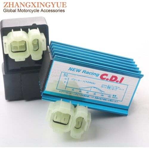 Scooter AC CDI ignition unit for QINGQI (JINAN QINGQI) 50 Fire Fizz Koala Leopard QM50QT Variant 50cc [QM50T-10R]