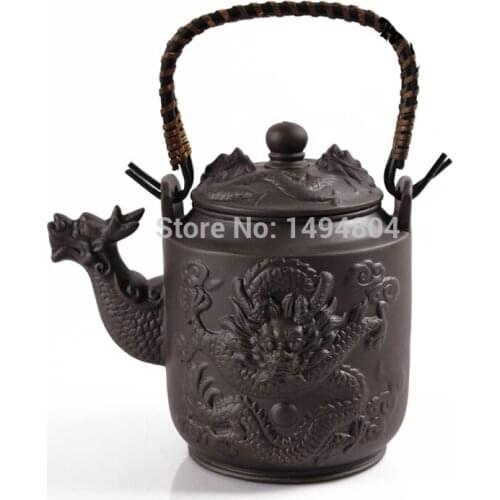 760ML Chinese Purple Clay Dragon Tea Pot Kettle Zisha Kung Fu Teapot Genuine Large Capacity Hot Sale 16