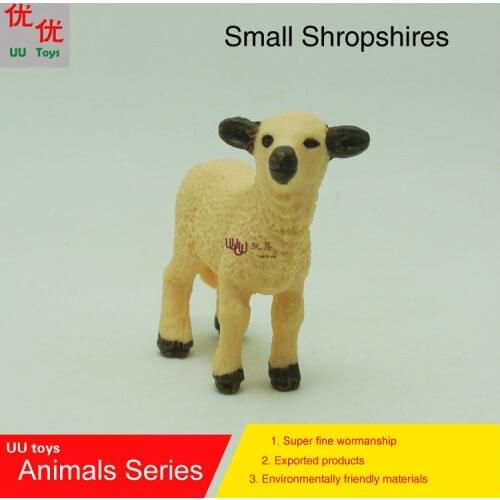 Hot toys:Small Shropshires Simulation model Animals kids toys children educational props