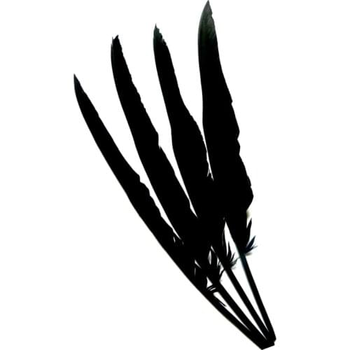 20pcs 30-35cm Artificial Crow Black Bird Raven Prop Decor For Halloween Display Event Party Bar Decoration Supplies Gift